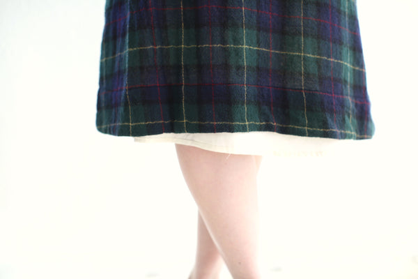 20.3.07 Ghost Wool Dress, with Cotton Lining and Collar/ Plaid