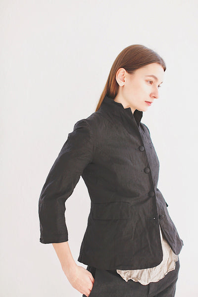 20.2.13 Lined Fitted Jacket, Black