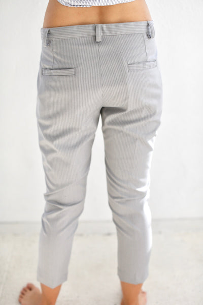 19.3.06 Skinny Trousers, Grey Stripe