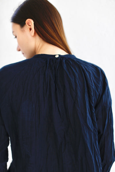 16.2.02 Blouse with Underarm Gusset, Navy