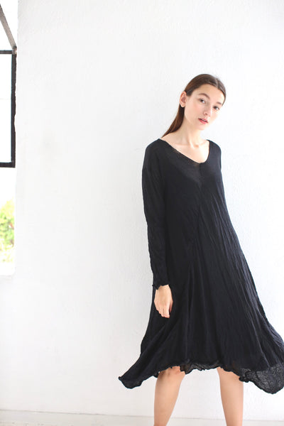 20.3.09 Wooly T-Shirt Dress, Black